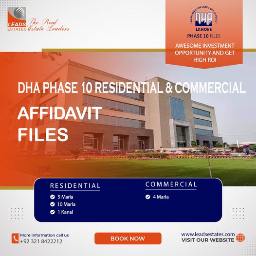 DHA Phase 10 Affidavit Files | Leads Estates